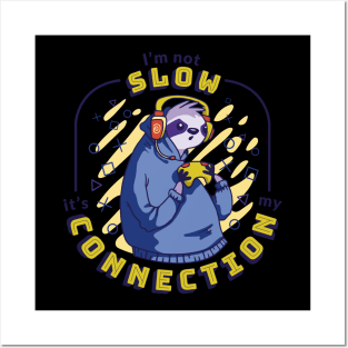 Sloth Gamer Design Idea Animal Gift Posters and Art